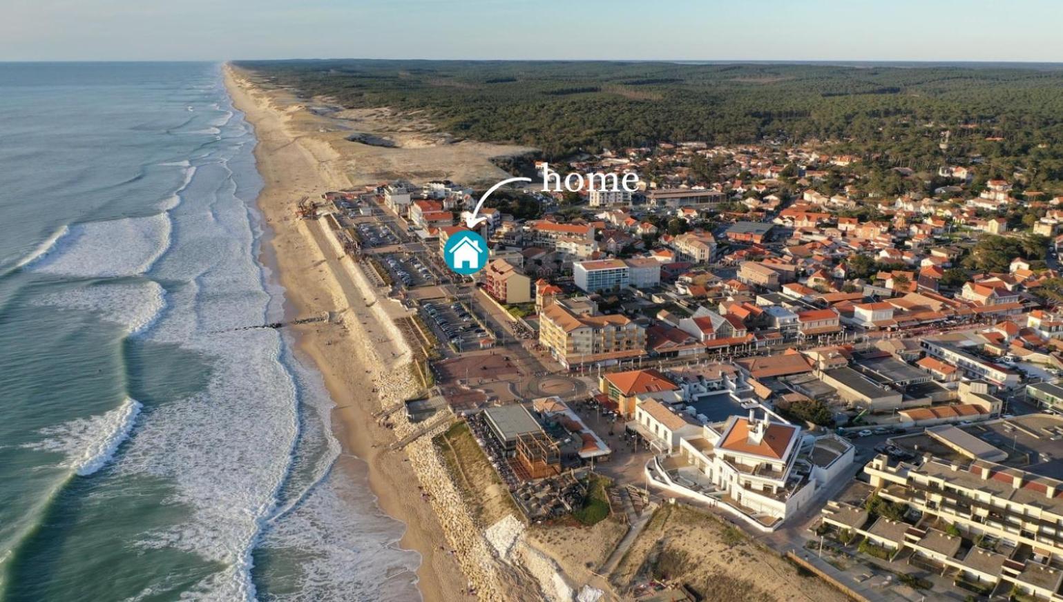 Studio Vue Imprenable Sur Ocean Lacanau Exterior foto